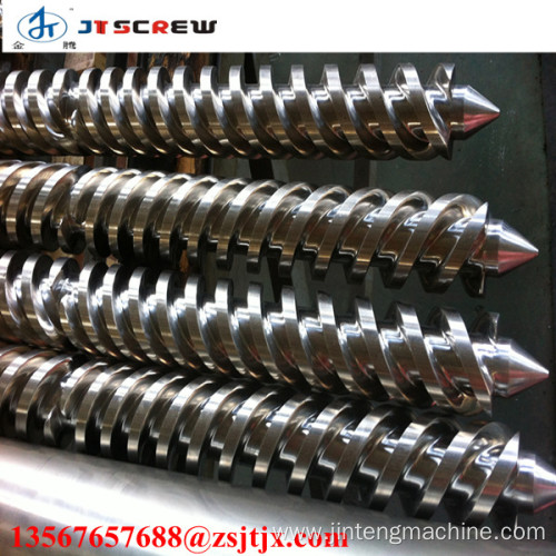 Conical Twin Screw Barrel 80-156 conical screw barrel for extrusion line Manufactory